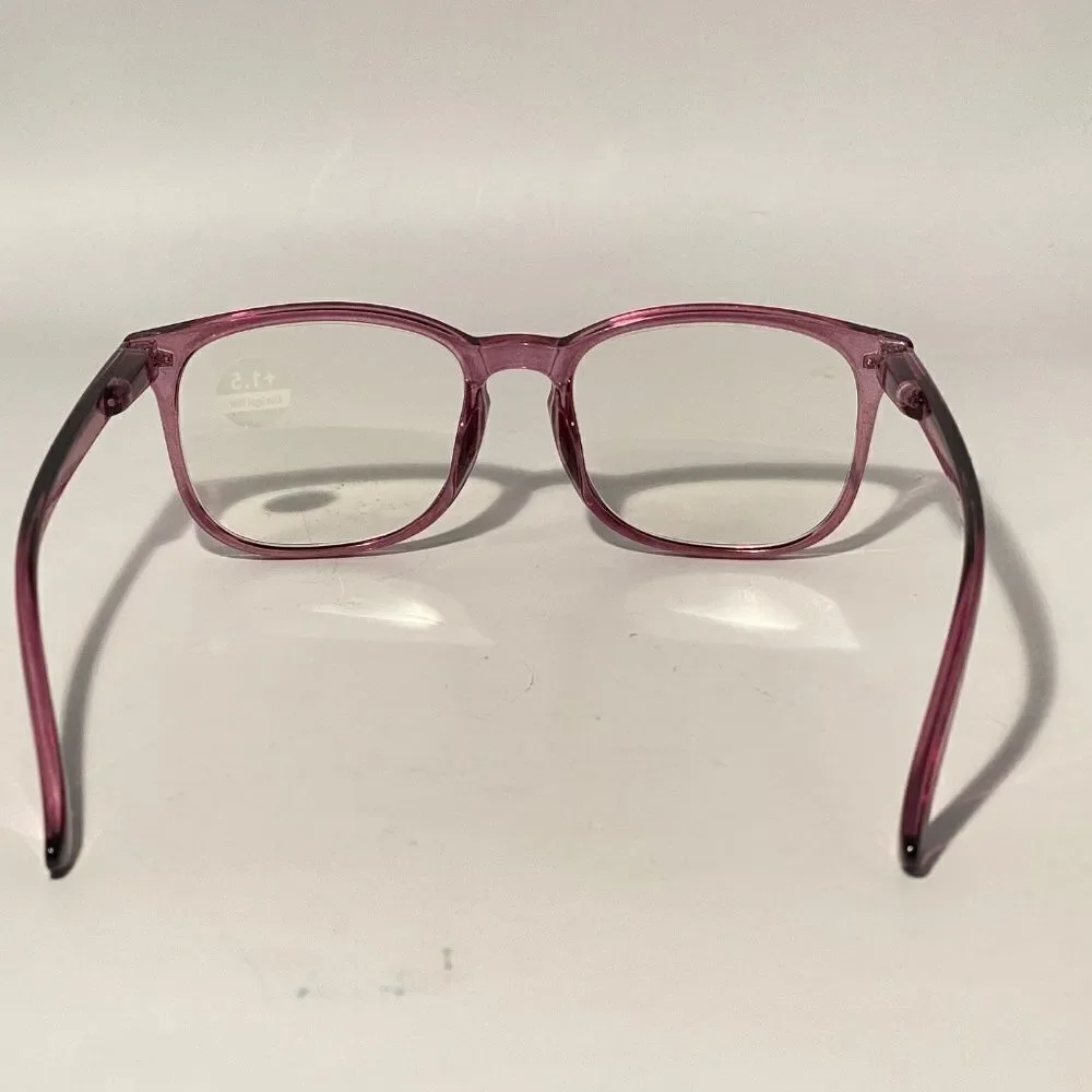 1504 Colette 1.5 Tortoise Raspberry Glasses Soft Butterfly Readers NWT